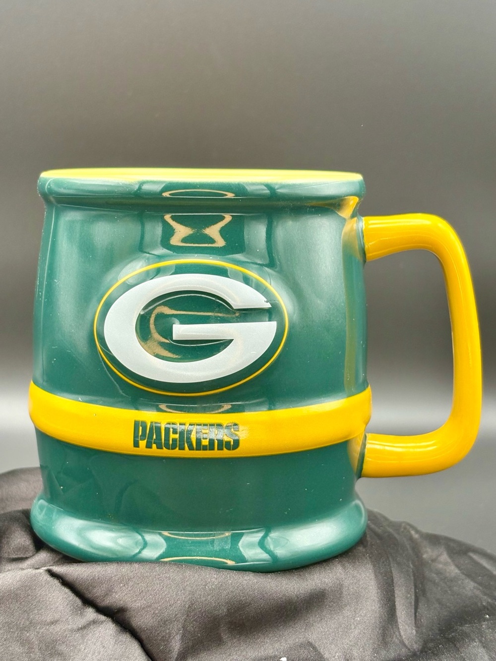 Green and Yellow Packers Ceramic Team Mug